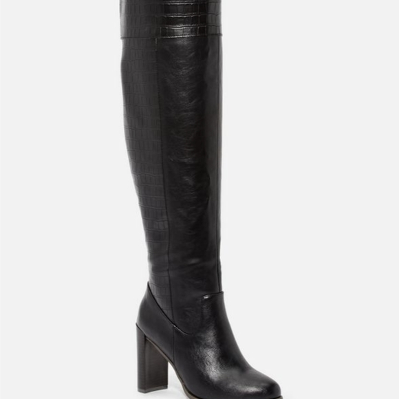 Over knee thigh high crocodile boots - Picture 4 of 10